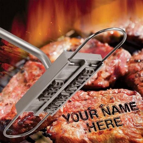 Fer À Brander - Fer Gris - Pour Barbecue - 55 Lettres Amovibles - 1 Pièce (1/4)