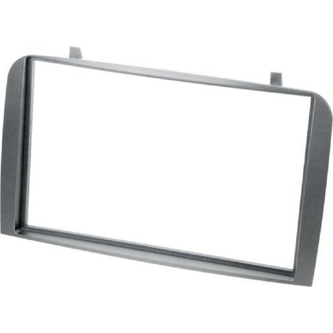 Facade Autoradio FA185Z compatible avec Alfa Romeo 147 GT - Argent fonce