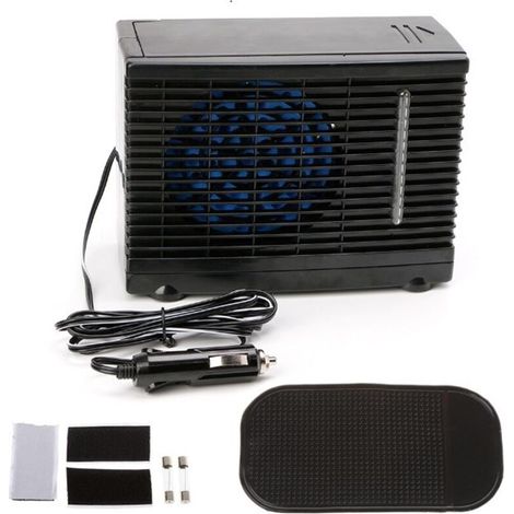 Tragbare 12V-Auto-Klimaanlage, Wasser- und Eiskühlventilator, Verdunstungskühler, Mini-Auto-Klimaanlagenventilator.