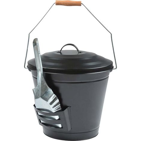 Seau à cendres avec pelle 35cm (1/10)