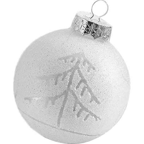 Boule de Noël suspendue, décorations de Noël européennes, ornements de Noël en argent, accessoires pour sapin de Noël américain