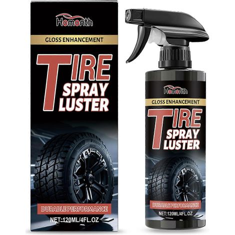 Spray lustrant longue durée pour pneus de voiture. Restaure et prévient les craquelures. Brillance garantie au quotidien. (1/5)
