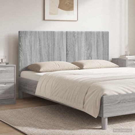 vidaXL Wall-Mounted Headboard BREDA Grey Sonoma Engineered Wood (1/5)