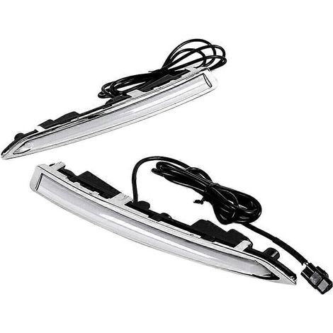 par de luces LED de circulación diurna (DRL) con intermitentes, resistentes al agua, para Ford Kuga Escape 2013-2016 (