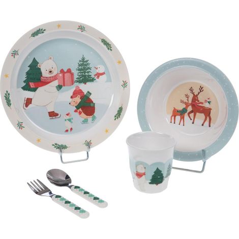 Amadeus - Coffret déjeuner 5 pièces hiver patinoire