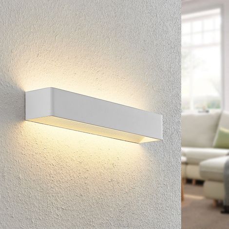 [GEBRAUCHT] B-Ware Arcchio Wandleuchte Karam LED Lampe dimmbar warmweiß 3000K 53cm weiß Metall (1/2)