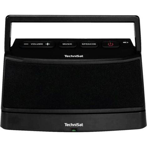 TechniSat ISIBOX 1, schwarz Enceinte avec station d'accueil AUX, portable noir (1/4)