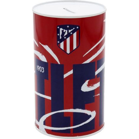 Tirelire - Atlético Madrid - Métal - Ronde - 17x10 cm