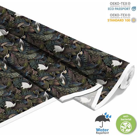 OUTDOOR DEKOSTOFFE OXFORD - Motiv Königliche Vögel (1/5)