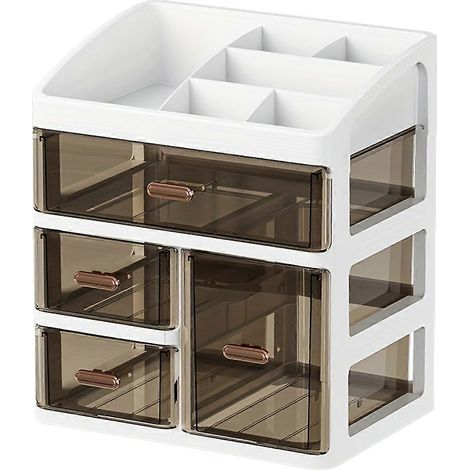 Große, staubdichte Kosmetikaufbewahrungsbox, Präsentationsständer für Hautpflegeprodukte, Aufbewahrungsbox für den Schreibtisch (1/5)