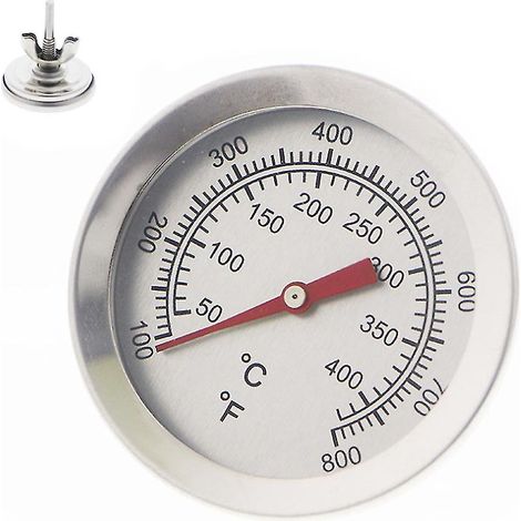 Thermomètre de barbecue en acier inoxydable (1/4)