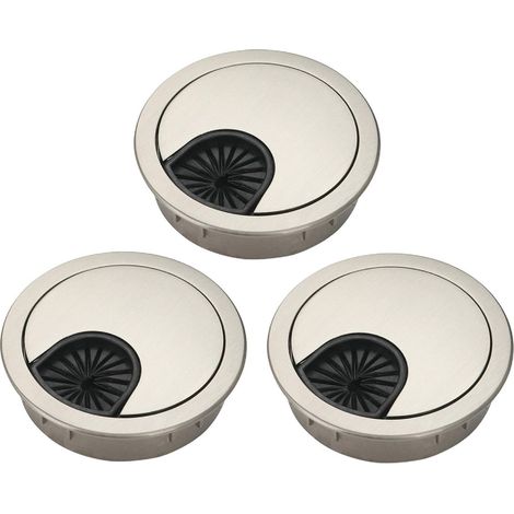 Desktop cable tray covers for home and office use (brushed silver, 3-pack),It is the ideal choice for you.