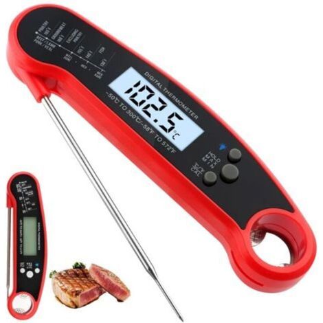 Küchenthermometer, Kochtemperaturfühler, LCD-Hintergrundbeleuchtung und Kalibrierung für Steak und Grill (1/5)