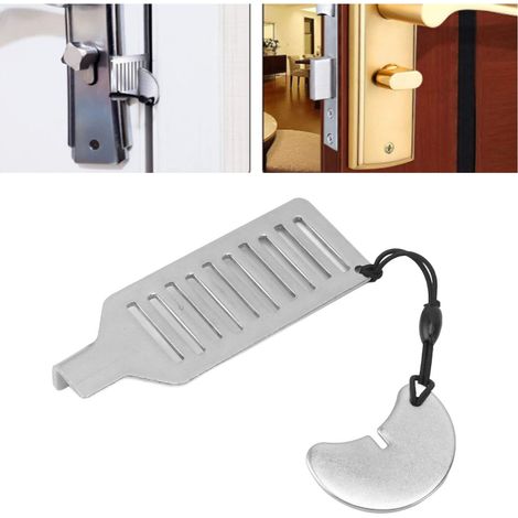 Verrou de porte portable, bloque-porte, butée de porte antivol, loquet de porte antivol, bloque-porte (1/5)