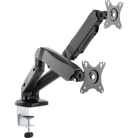 Manhattan 462501 Support de table pour écran 43,2 cm (17") - 81,3 cm (32") noir Format portrait, réglable en hauteur, inclinable + rotatif, Format p Y378953 (1/5)