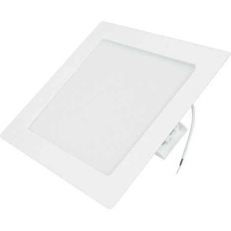 Panneau LED encastrable et saillie carré aluminium et plastique 24W (1/4)