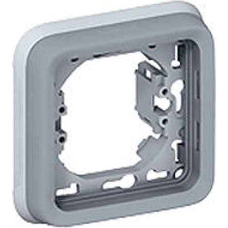 Cadre Plexo Legrand 069681 1 poste Gris IP55 86x86x46 mm