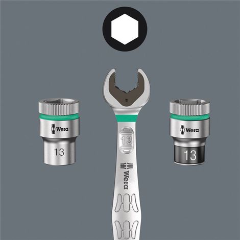 Llave de vaso wera 8790 hmc hexagonal 40 mm (1/3)