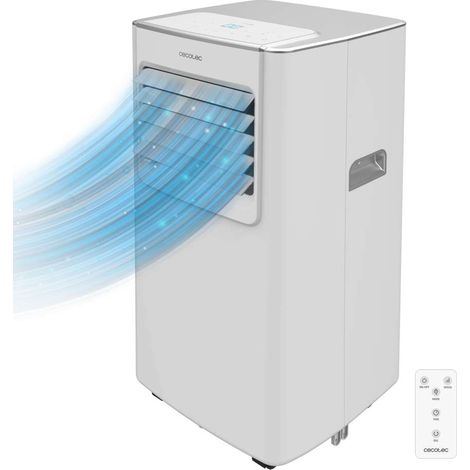 Cecotec – Climatiseur mobile silencieux 780W – Capacité de refroidissement 7000 BTU – Pour pièces jusqu'à 20 m² – Technologie Soundless – Télécommande incluse