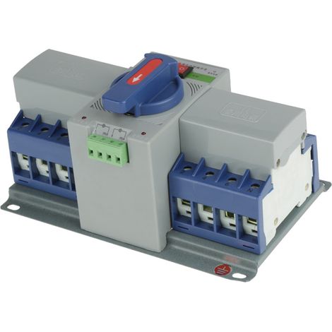 Interrupteur de transfert automatique miniature 4 pôles 400V 63A, disjoncteur inverseur de source, 1 pièce (1/5)