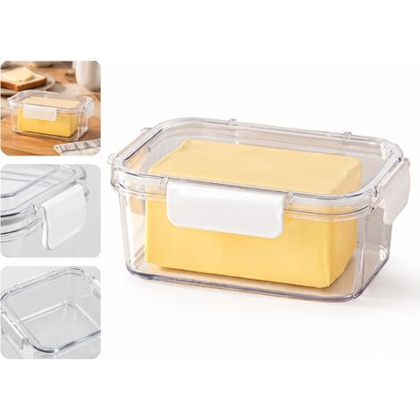 1 Pièce 800 ml Boîte à Beurre Hermétique Plastique 19,4 x 13,8 x 7,5 cm 0,23 kg Cuisine Réfrigérateur Placard Domicile Pâtisserie (1/5)