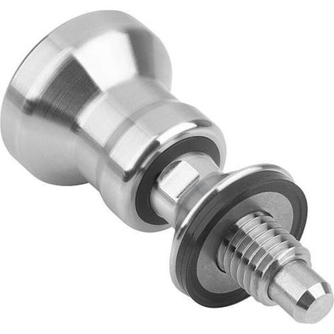 KIPP Arretierbolzen Hygienic Design M10x1 Ø6mm Form A Edelstahl (1/4)