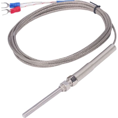 Thermoelementsonde Typ K 50 mm, Temperatursensor 0-400 °C, Messzubehör für Thermometer, präzises Ersatzteil. (1/5)