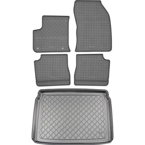 Peugeot e-2008 SUV (5 puertas) a partir de agosto de 2020 SET - Alfombrillas de goma para coche + alfombrilla para maletero (1/5)