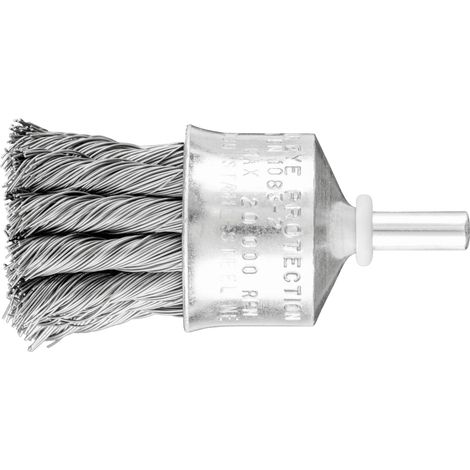 PFERD TOOLS POS Pinselbürste gezopft PBG Ø30mm Schaft-Ø6 mm Stahl-Draht-Ø0,35 10 Stk