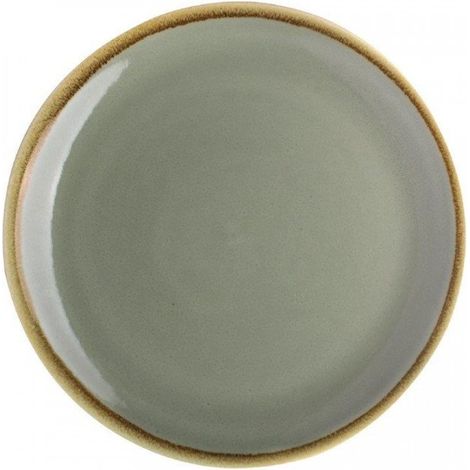 Lot de 6 assiettes rondes plates (Ø)230 mm, en porcelaine (1/3)
