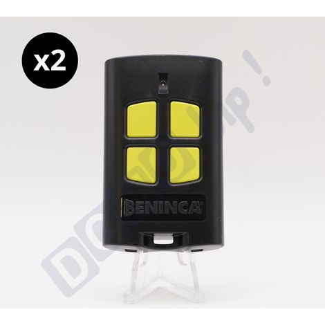 Beninca TO.GO 4 VA – Lot de 2 télécommandes 4 canaux 433,92 MHz pour portail/garage – Double codage ARC/Rolling Code – Compatible ONE.2WO / ONE.2WB / ONE.2WI / ONE.4WB (1/5)