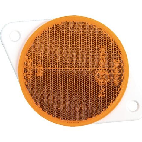 Catadioptre rond orange diamètre 75mm à visser GOPART LA75017 (1/3)