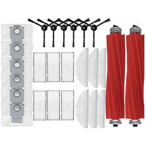NALOOKAMIC Pièces de rechange pour la brosse principale, le filtre HEPA, la lingette et les sacs à poussière du balai Roborock S7 Max Ultra Q100TSC (1/4)