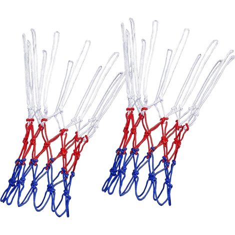 Filet De Basket-Ball - Lot De 2 - Polyester - 12 Boucles - Résistant Intempéries - Intérieur Extérieur - 53,3 cm (1/5)