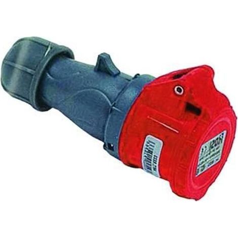 PRESA INDUSTRIALE VOLANTE ROSSA 3 POLI + TER + NEU IP44 16 A 220 VOLT FE 271851 (1/2)