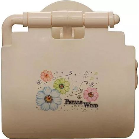 Porte-rouleau De Toilette Accessoire De Salle De Bain Avec Double Ventouse Fleurs