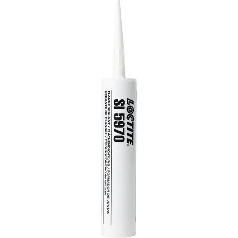 LOCTITE SI 5970, Silicone nero resistente agli oli, Guarnizione liquida per flange, Sigillante resistente a elevate vibrazioni o flessioni, 1 cartuccia da 300ml