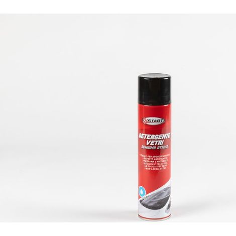 Spray detergente vetri auto, con schiuma attiva, 400 ml antipolvere freschezza pulizia profonda (1/2)