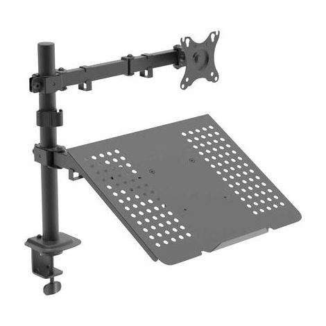 Soporte de escritorio para monitor y portátil AK-MB-04 VESA 75x75mm / 100x100mm 15-32" (1/3)