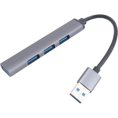 Hub USB à 4 ports, répartiteur, adaptateur multi-USB vers USB 3.0 (1/4)