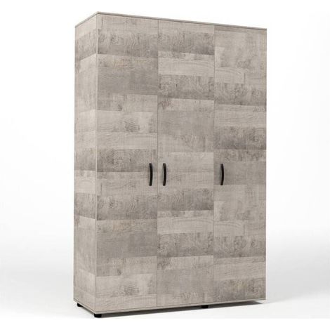KIT ARMADIO 3 ANTE 120X52X205 CM ROVERE PLAT.K355