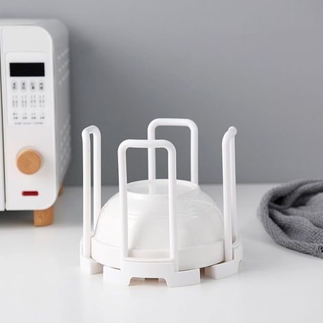Support De Bol De Bureau Rétractable – Organisateur D'assiettes Télescopiques Support De Rangement Pour Bols Et Assiettes Pour Comptoir, Étagère Pour Tasses D'eau, Organisateur (1/5)