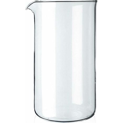 Verre à piston de rechange - Transparent - 1 litre - Diamètre 10 cm (1/4)