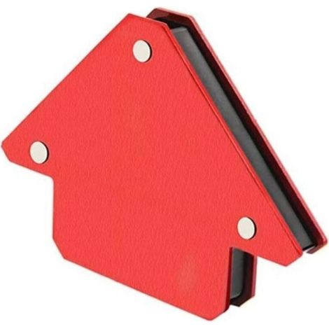 Aimant Soudure Equerre Soudure Magnetique avec Angle 45° 90° 135° - 25BL/11KG (Rouge) (1/4)