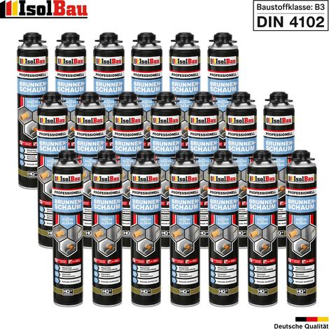 Brunnenschaum 20 x 750ml Bauschaum Pistolenschaum Montageschaum IsolBau (1/5)