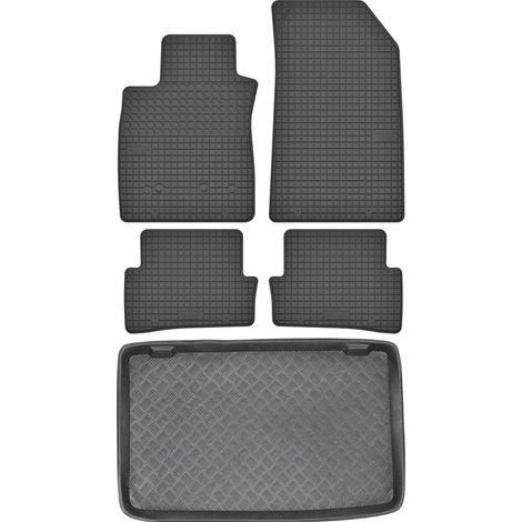 Set di tappetini in gomma per auto e tappetino per bagagliaio per Renault Clio III Hatchback dal 2005 al 2012 (1/5)