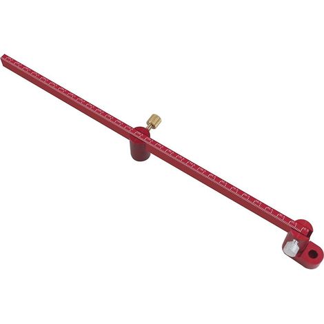 Règle circulaire ajustable pour le traçage, compas en aluminium avec centreur, outil de traçage à point fixe pour le travail du bois (métrique) (1/5)