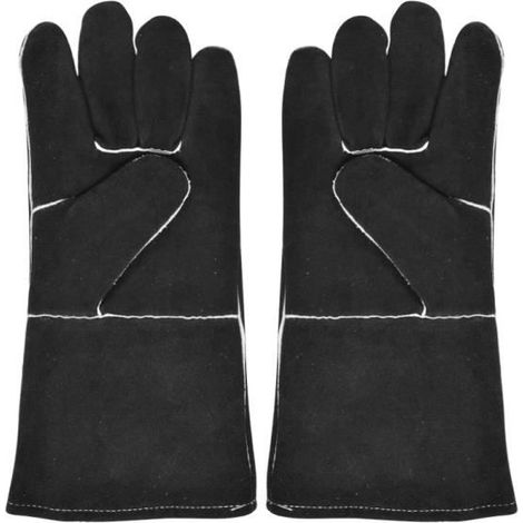 Gant Barbecue, Gant CheminéE Feu, Gants De Four, Gant en Cuir RéSistant à La Chaleur, Gant De Protection Ignifuge, pour Grill BBQ (1/4)