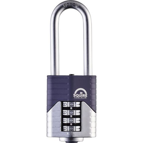 Squire VULCAN COMBI 50/2.5 Long Boron Shackle Combination Padlock – 50mm Security Lock HSQVC50LS (1/5)