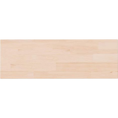 Mensola da Parete Ripiano 60x20x1,5 cm Legno Massello di Rovere Non Trattato (1/5)
